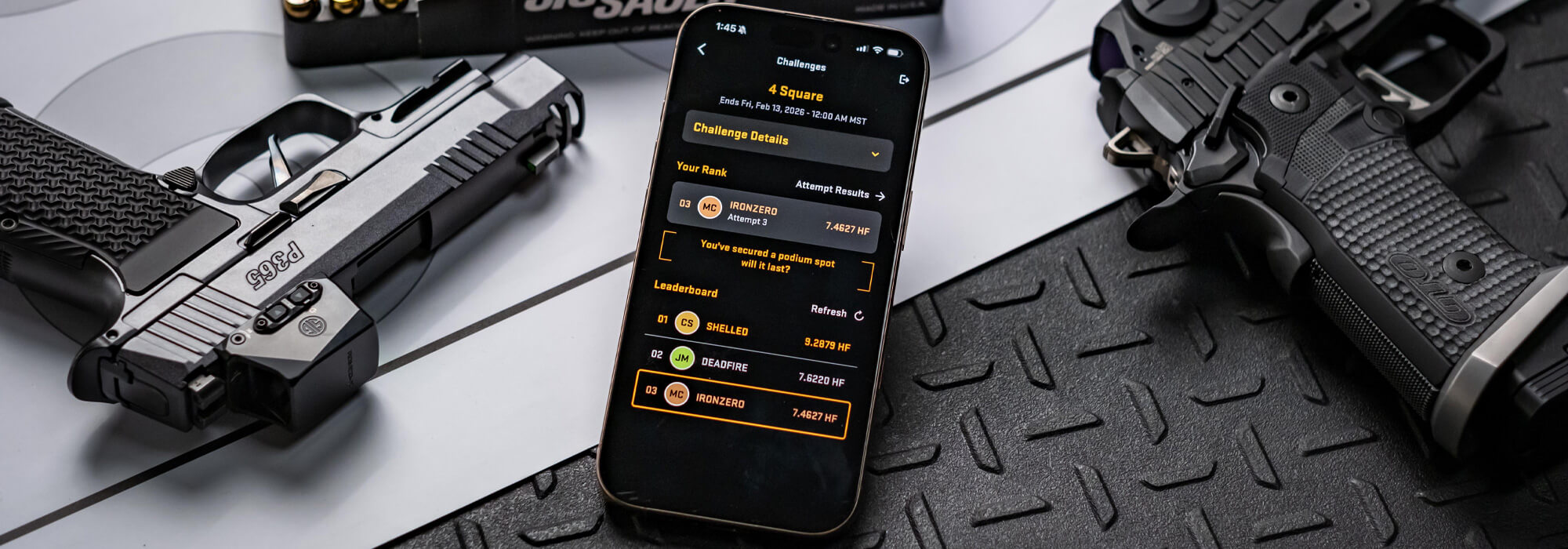 SIG Connect challenge leaderboard on iPhone