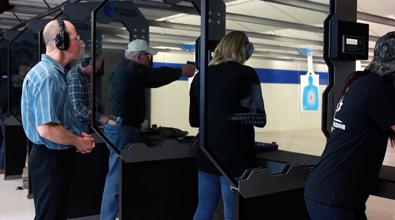 Indoor shooting range lanes